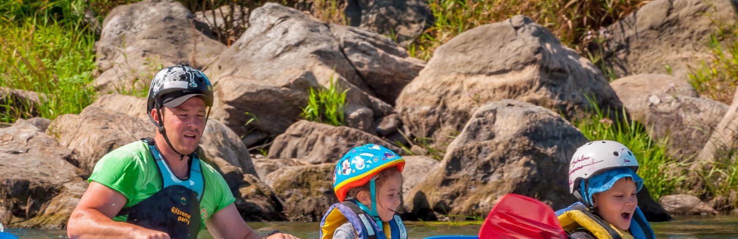 Family-friendly rafting on Uganda's Nile River